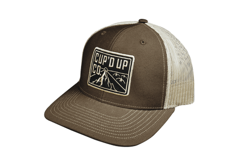 Cup'd Up Brown/ Khaki Patch Hat
